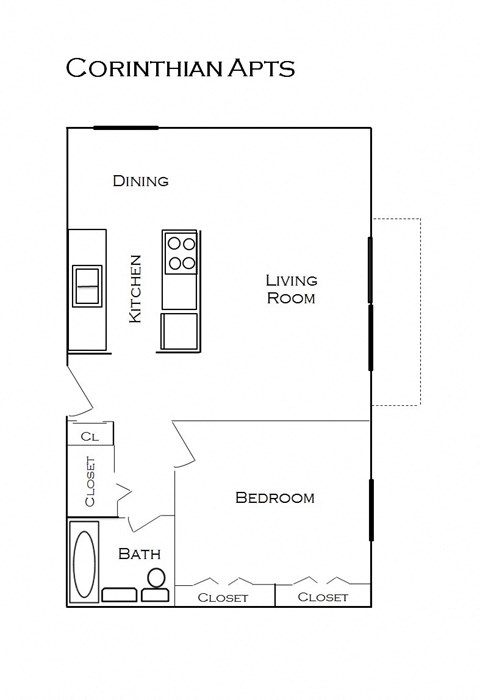 Corinthian Apartments floor plan